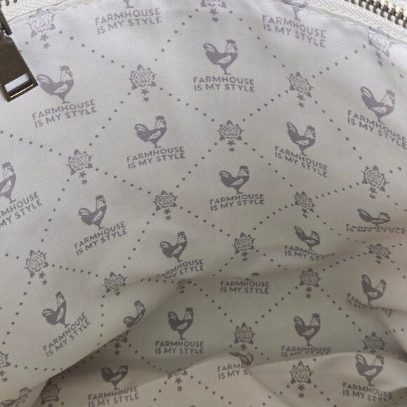 Farmhouse Is My Style Red & Black Buffalo Check Canvas Tote Bag Double Handles - Picture 10 of 11